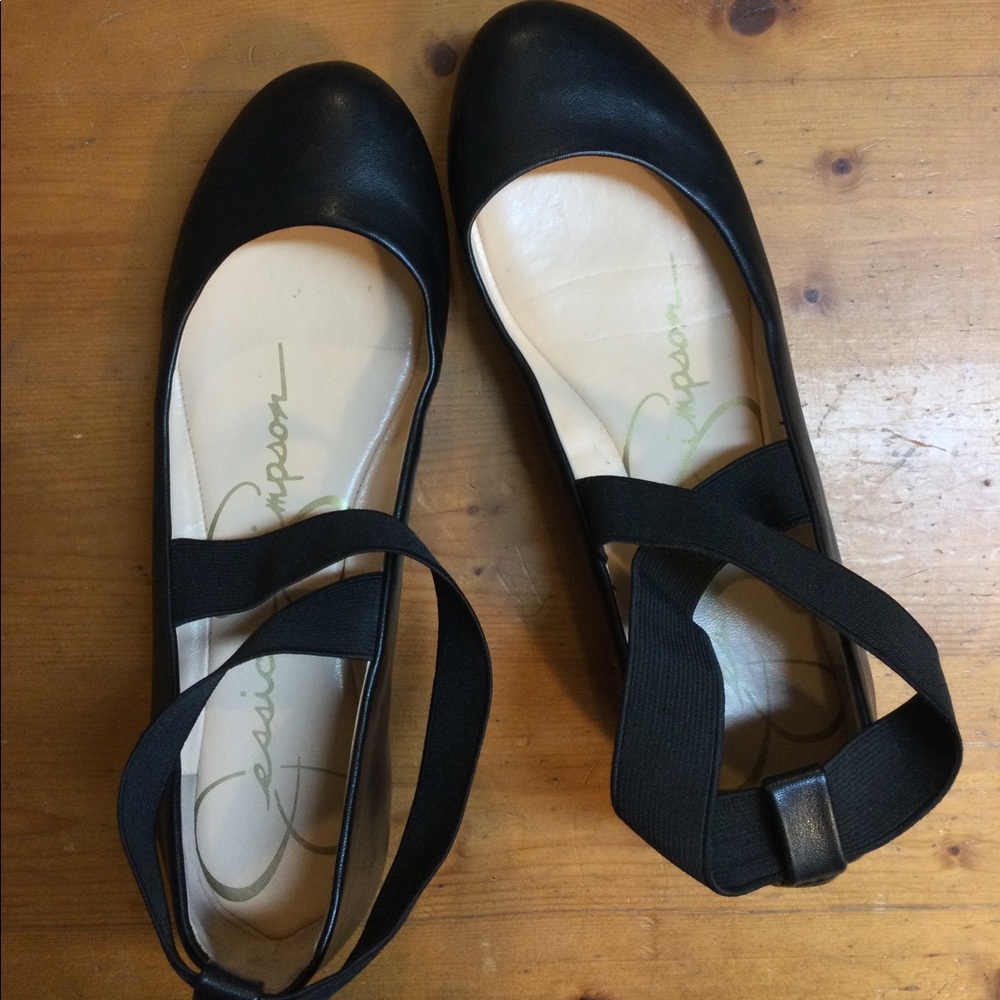 Jessica Simpson ballet flat with cross straps
